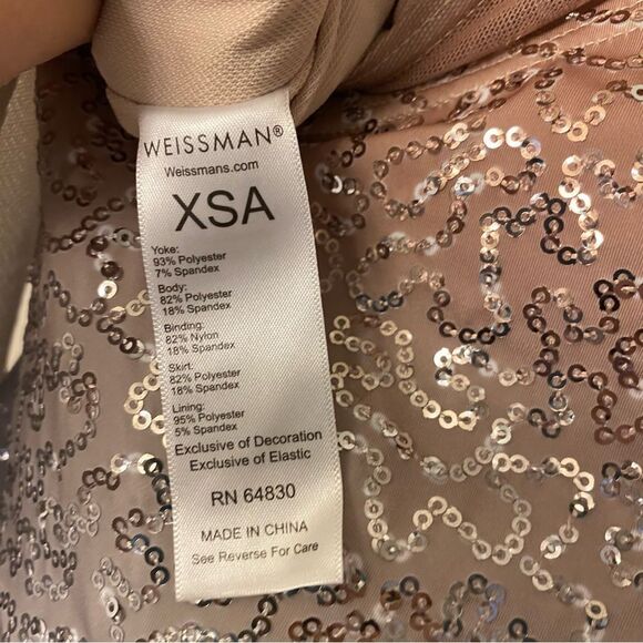 WEISSMAN Elite Dance Costume lyrical blue ombre You Are The Reason PL12691 XSA - Picture 7 of 10